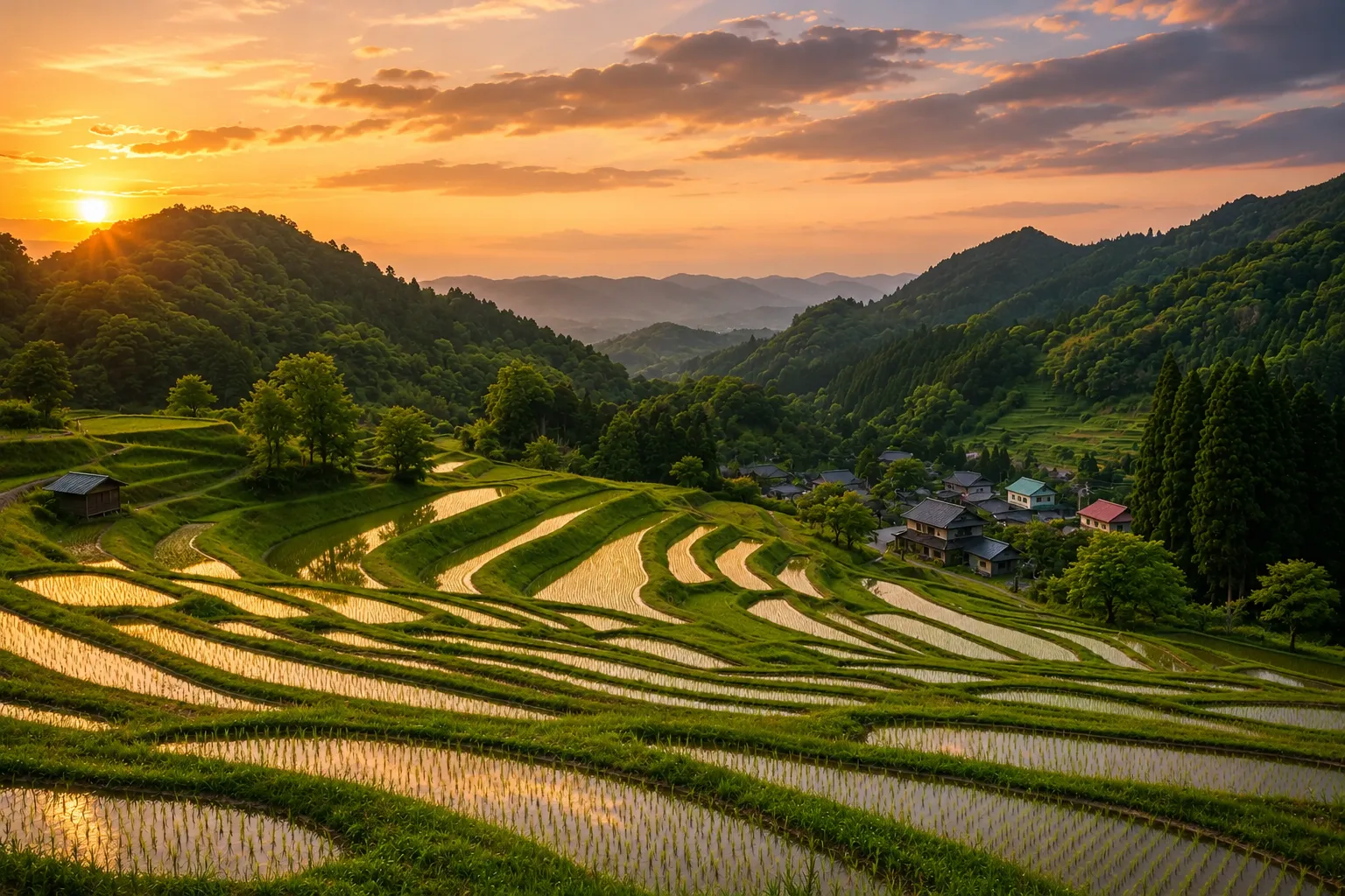Oyama Senmaida (Rice Terraces)